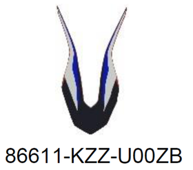 86611-KZZ-U00ZB. STRIPE, FR. FENDER *TYPE1*