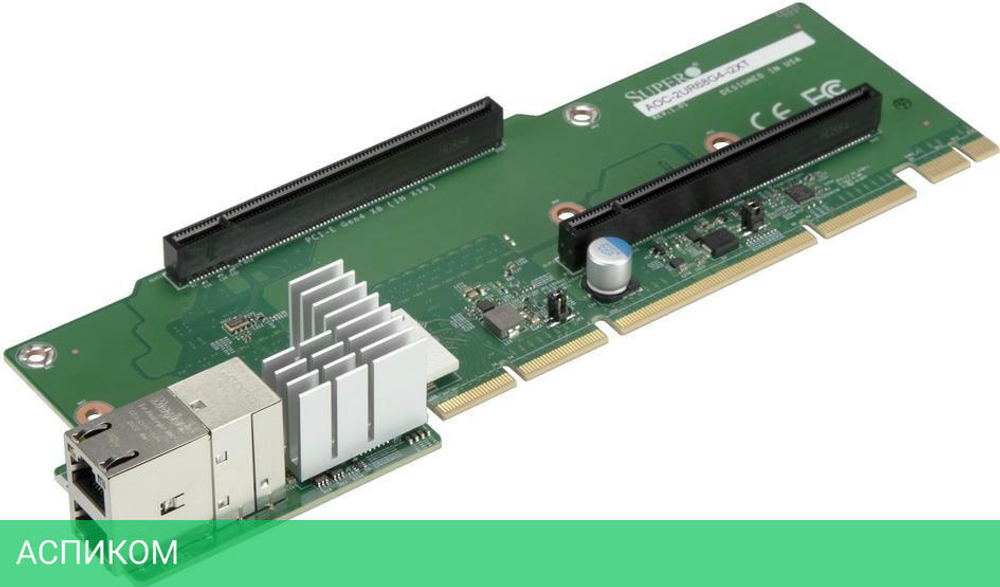 Сетевая карта Supermicro AOC-2UR68G4-I2XT-O