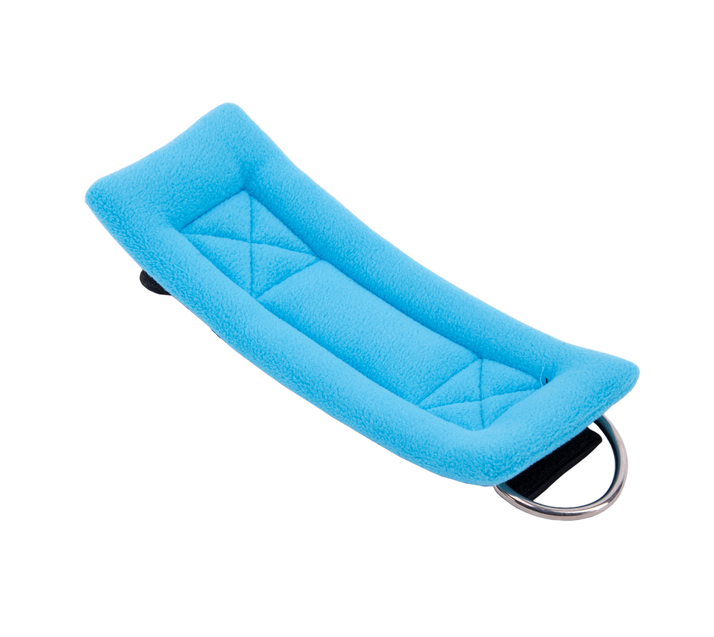 Ремень для тренировки мышц рук регулируемый синий (D-кольцо)