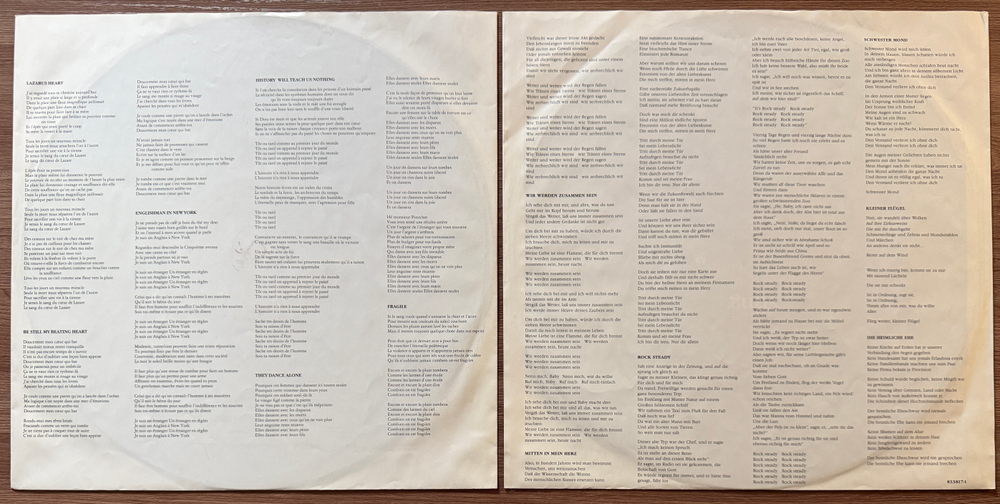 Sting - Nothing Like The Sun 2LP (Германия 1987г.)