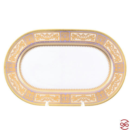 Блюдо овальное Falkenporzellan Diadem Violet Creme Gold 24 см