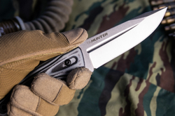 Туристичеcкий нож CityHunter AUS-8 Stonewash White