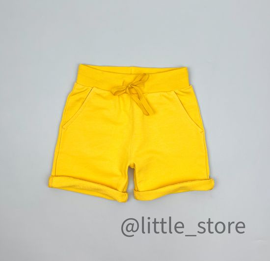 Удлиненные шорты "Теннис" из футера, Желтые