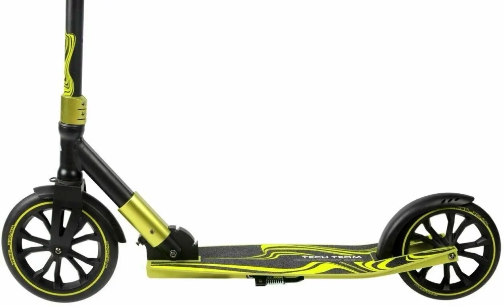 Самокат TT Comfort 230R black/green 1/2 чёрный/зелёный