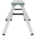 Стремянка алюминиевая двухсторонняя 2х2 ступени, высота площадки 0,43 м, до 150 кг, вес 1,8 кг, НОВАЯ ВЫСОТА, 1120202