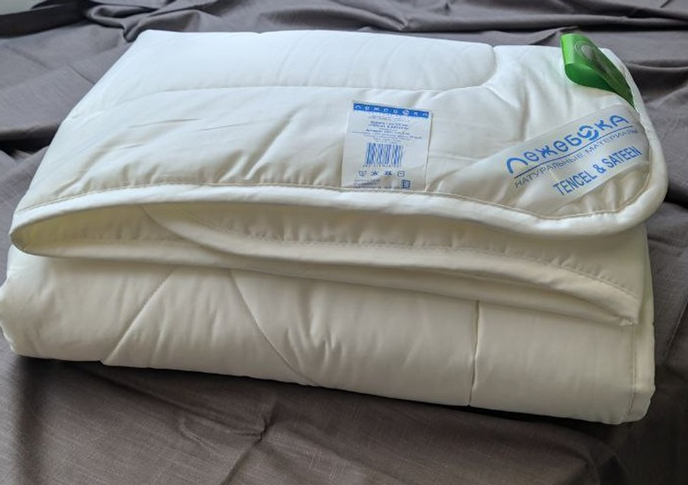 Одеяло ЛЕЖЕБОКА TENCEL & SATEEN 200х220, из эвкалипта без синтетики, всесезонное 9644-220-3-00