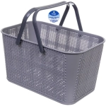 Корзинка хозяйственная «ФОЛЬК», цвет пудровый серый, 28.5*17.5*16см (лейбл)