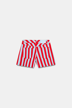 ZARA ШОРТЫ В ПОЛОСКУ, РАЗНОЦВЕТНЫЙ