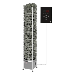 Электрическая печь SAWO TOWER TH3-35Ni2-P (3,5 кВт, нержавейка), выносной пульт (встроенный блок мощности, пульт покупается отдельно)