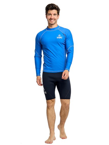 Футболка рашгард лонгслив Sargan Агидель UPF 50+ мужская синяя