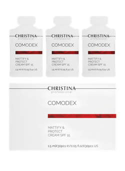 CHRISTINA Comodex-Mattify&Protect Cream SPF-15 sachets kit 30 pcs