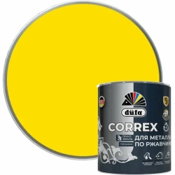 Грунт-эмаль Dufa CORREX 3 в 1 для металла по ржавчине RAL-1021 желтый