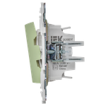 SKANDY Выключатель 2-клавишный с индикацией 10А SK-V09G мятный IEK