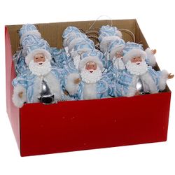 GAEM Украшение новогоднее "Дед Мороз" (блок 12 шт), L11 W4 H17 см, 2в.