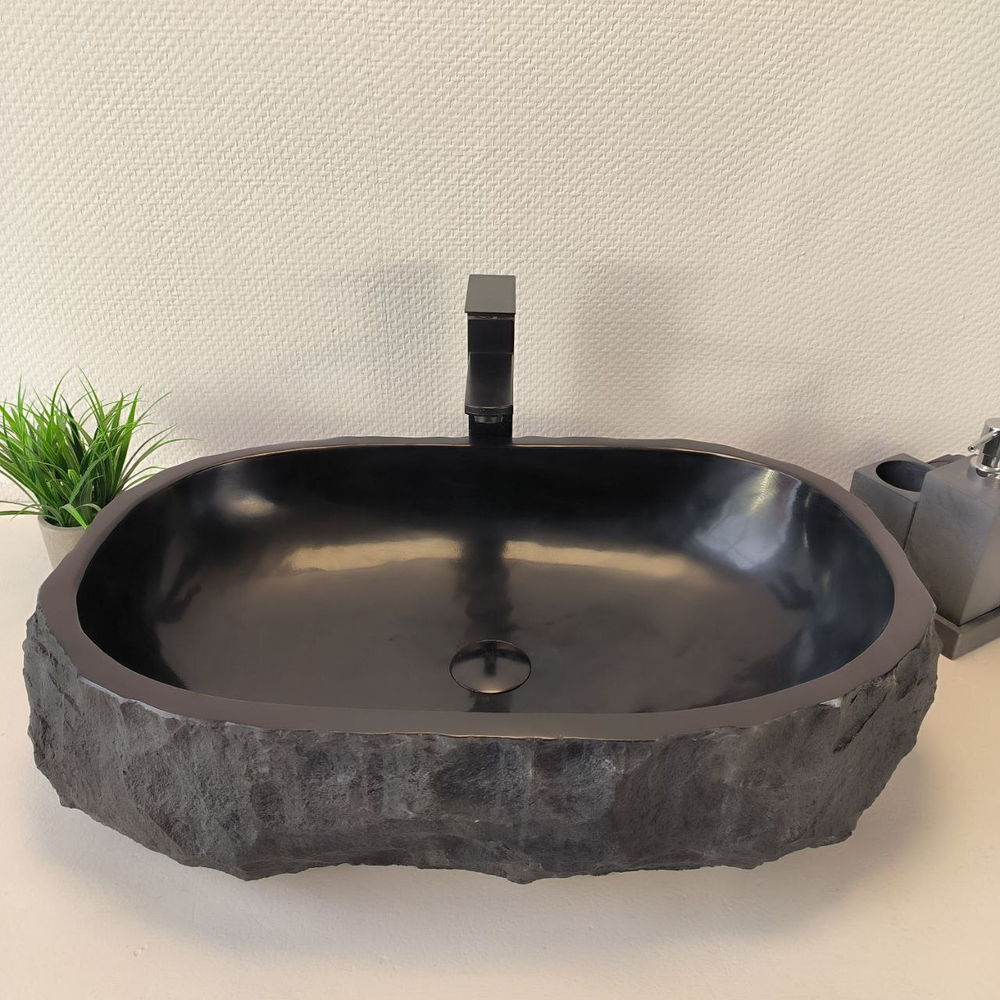 Раковина из андезита Erozy Black EA-64852 60*41*16 0039