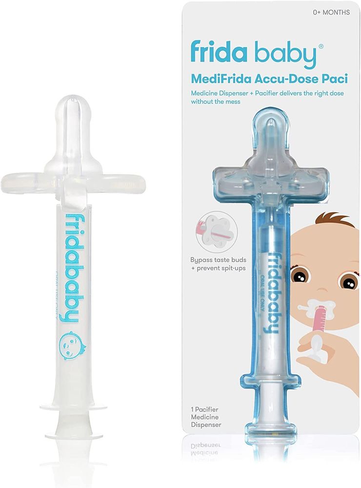 Medi Frida Соска со шприцом the Accu-Dose Pacifier Baby Medicine Dispenser by FridaBaby