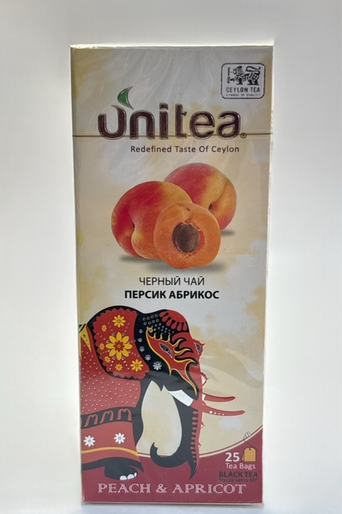 ЧАЙ UNITEA ЧЕРНЫЙ ПЕРСИК АБРИКОС 25П/36