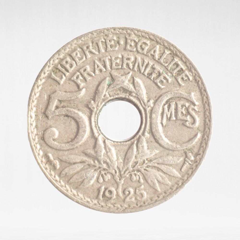 France, 5 Centimes 1925, XF