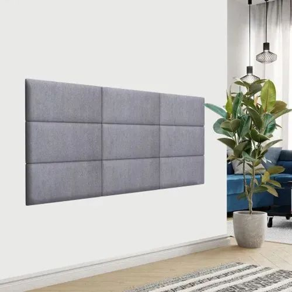 Мягкие панели; Стеновая панель; Изголовье для кровати 30х60см, 2 шт в комплекте