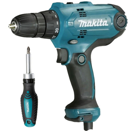Уцененная сетевая дрель-шуруповерт Makita DF0300X1 (повреждена упаковка)