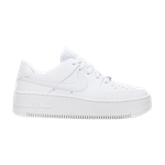 Кроссовки Nike Air Force 1 Sage Triple White (W) (Женская размерная сетка)