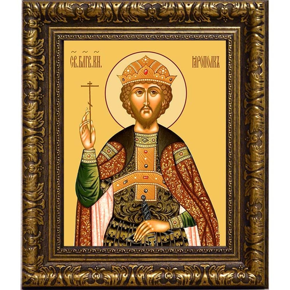 Ярополк (Петр) Владимиро-Волынский Благоверный князь. Икона на холсте