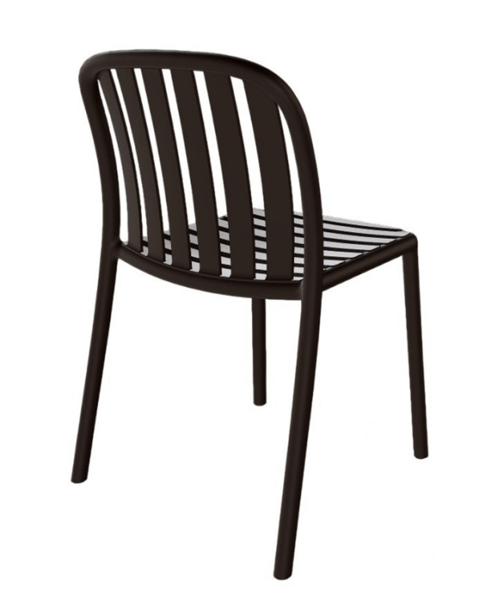 Стул пластиковый Papatya Galata-S, венге