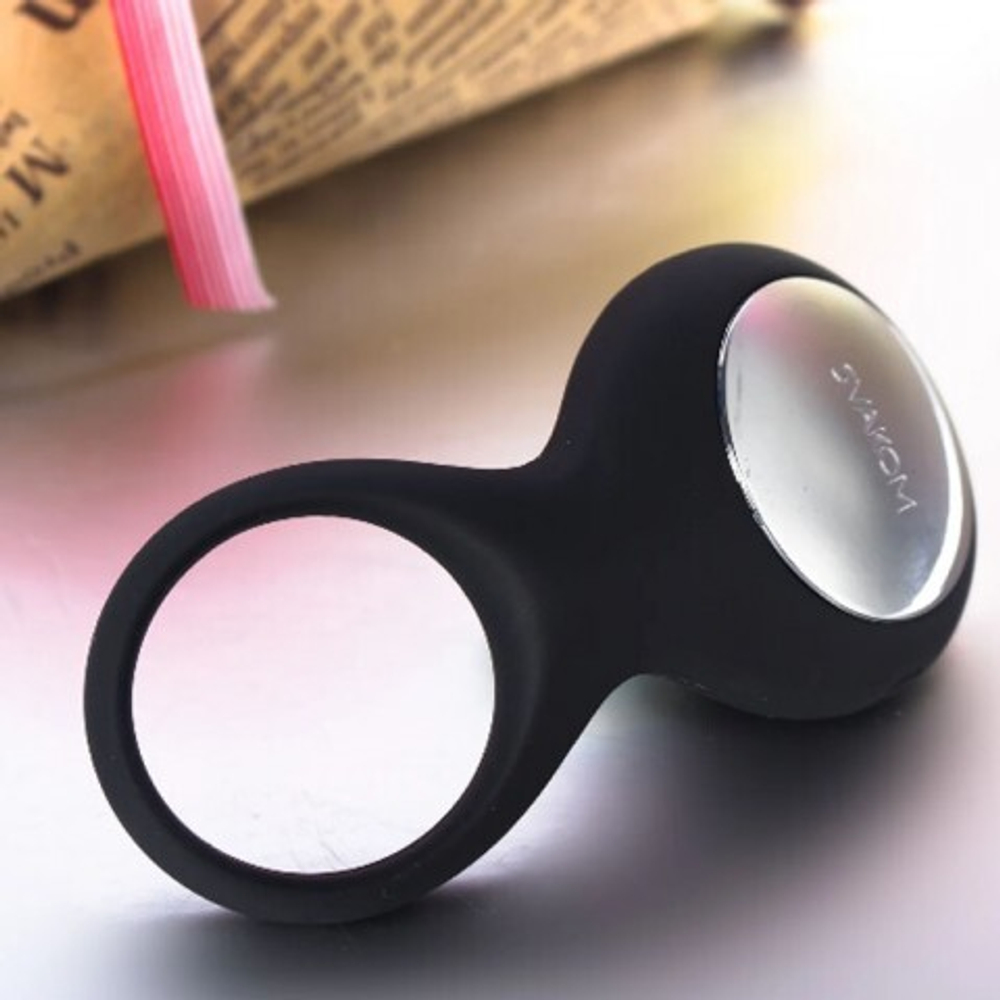 Эрекционное виброкольцо Tyler черный от SVAKOM