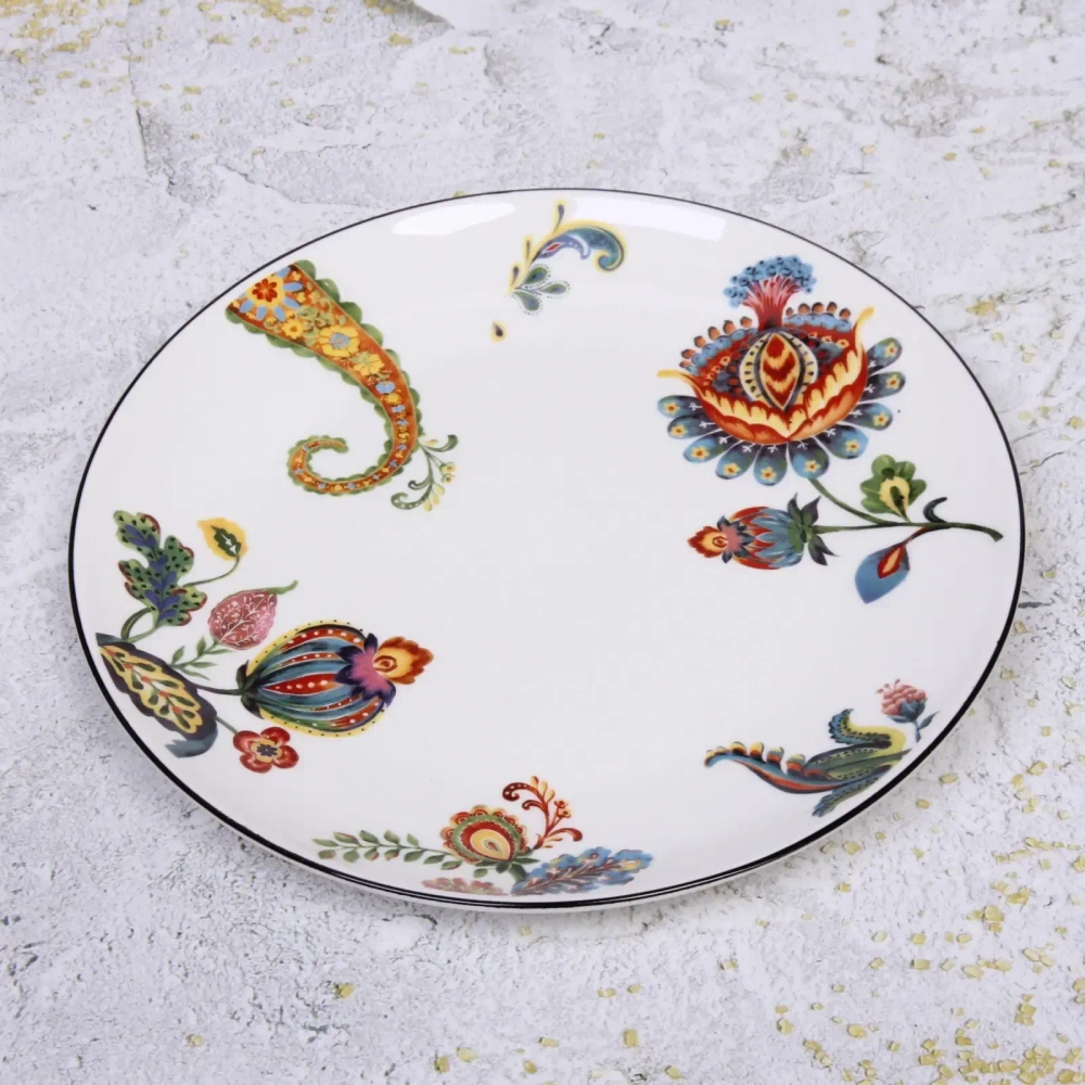 Тарелка керамическая «Paradise flowers» 25*2,2см