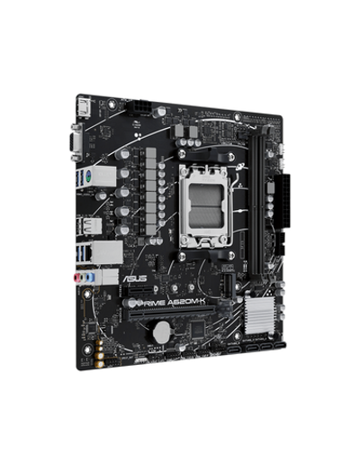ASUS PRIME A620M-K, AM5, A620, 2*DDR5, 4*SATA, 1*M.2, 4*USB 3.2, 2*USB 2.0, 2*PCIx16, 1*PCIx1, VGA+HDMI, mATX; 90MB1F40-M0EAY0