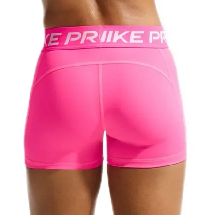 Женские теннисные шорты Nike Pro Dri-Fit 365 Mid-Rise 3in - hyper pink/white