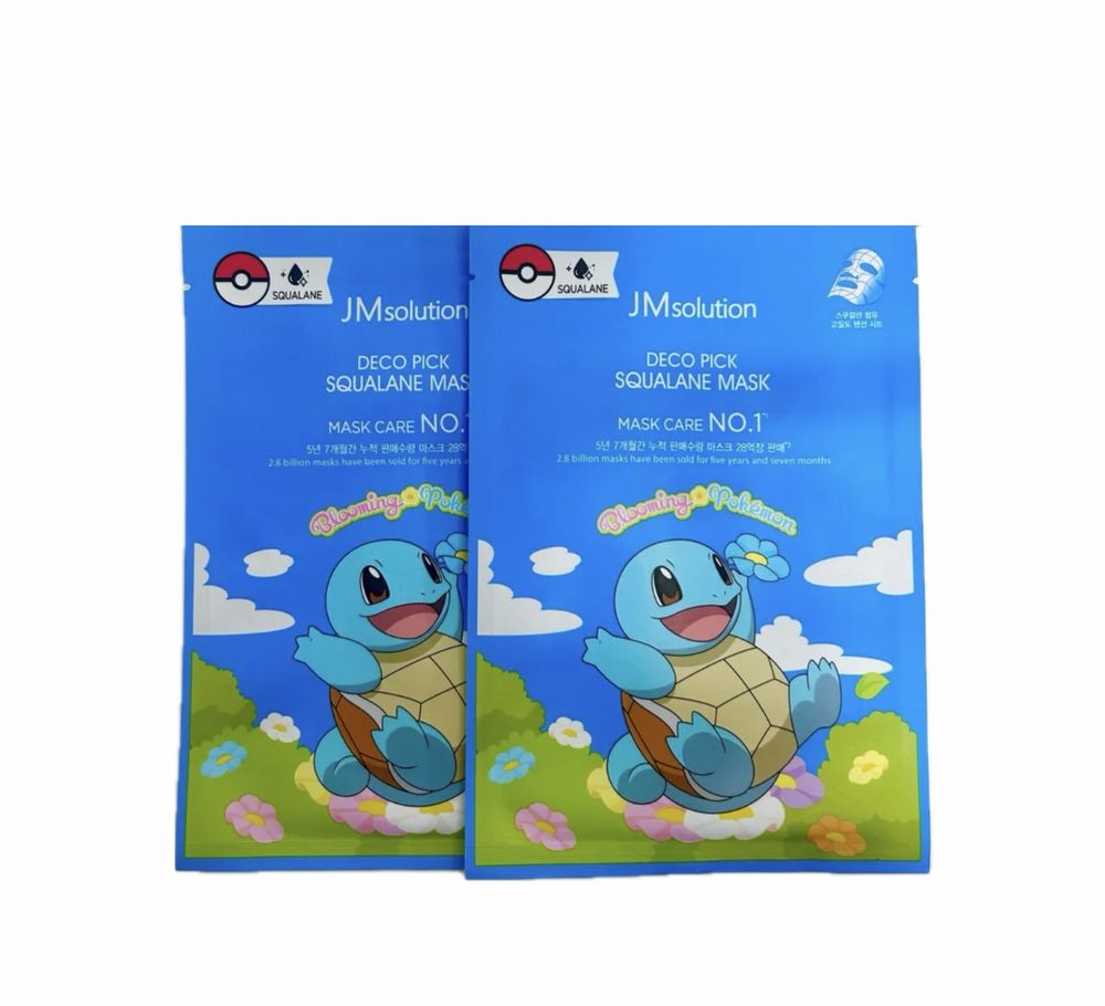 JMsolution Тканевая маска увлажняющая со скваланом Deco Pick Squalane Mask POKEMON 30ml