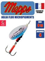 Блесна для рыбалки вращающаяся Mepps AGLIA FLUO, Micropigments Trout