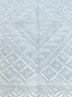 Оренбургский пуховый платок-паутинка А100-04 голубой