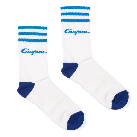 Носки ЗАПОРОЖЕЦ Спорт Полосы Махровые Белый/Синий