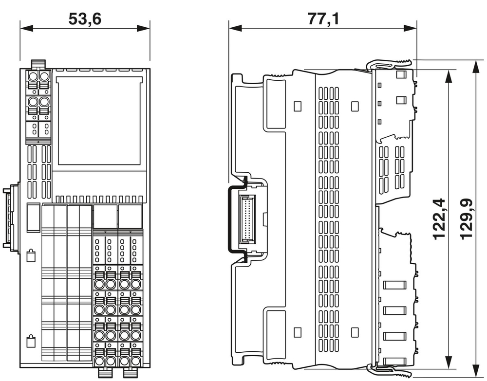 1052432 - AXL F EX IS AI8 HART XC 1F - Аналоговый модуль