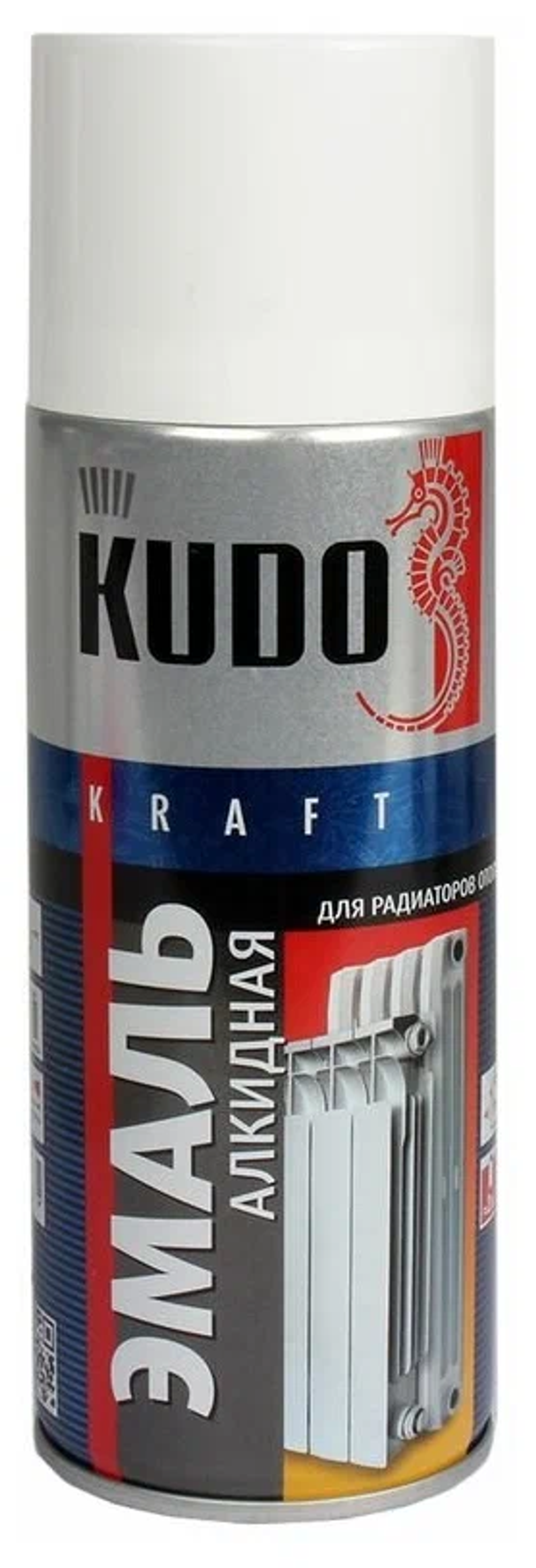 Эмаль для радиаторов отопления белая, глянец KU-5101 (0,52л)