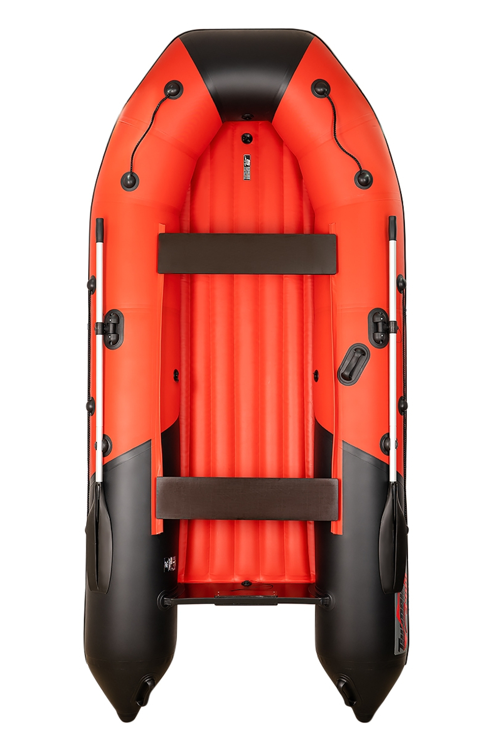 Таймень NX 3400 НДНД PRO красный-черный + BST 55 L (комплект лодка + электромотор)