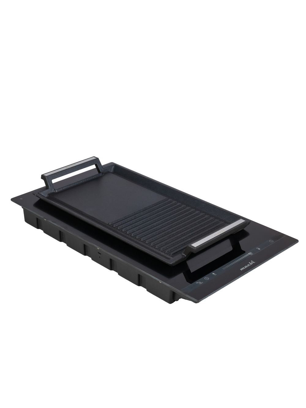 Индукционная варочная панель MACBI GK-ID 303619 EB-P: шнур с вилкой, 2 конфорки 3600Вт, непрерывный нагрев, черный/матовый