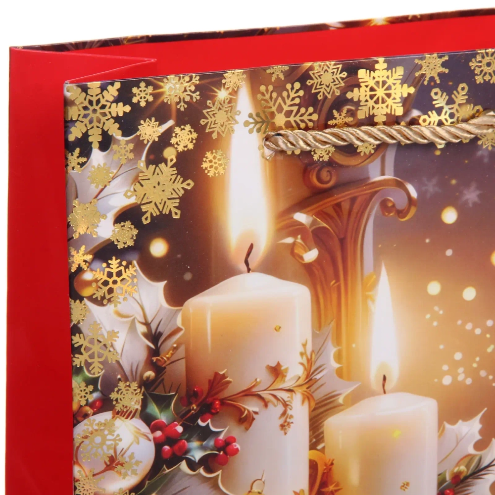 Пакет подарочный «Зимнее чудо» 18*23*8 см, микс