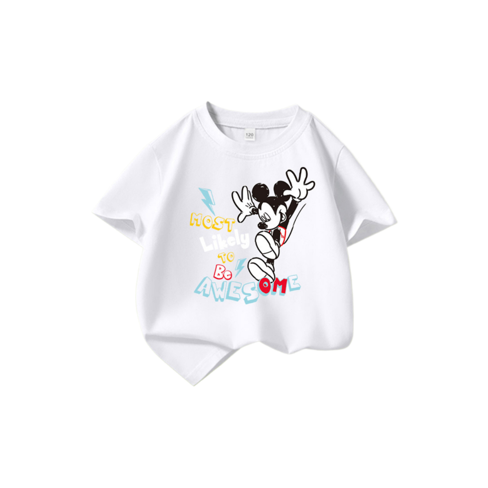 Футболка детская Mickey Awesom, бел.