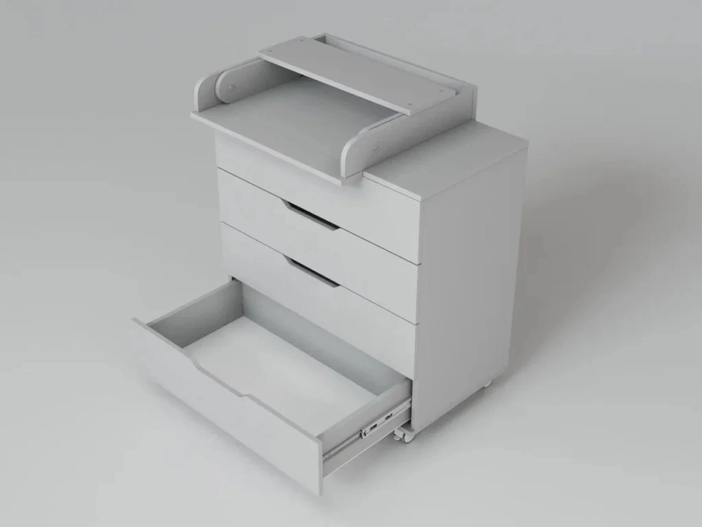 Комод пеленальный Incanto Юг 800/4 серый