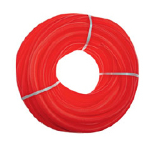 Труба защитная гофрированная Ф18/23мм  КРАСНЫЙ  (50м)