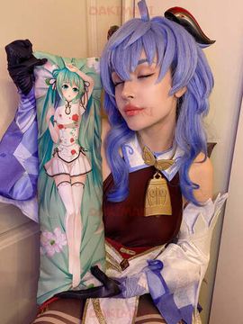 Мини дакимакура Мику Хацунэ из Вокалоид арт. M0818, 60х20 см