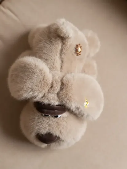 Мягкая игрушка плюшевая Собачка с пчелкой 35см