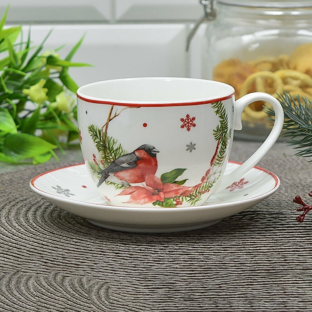 Чайная пара 230мл "Новогодняя"