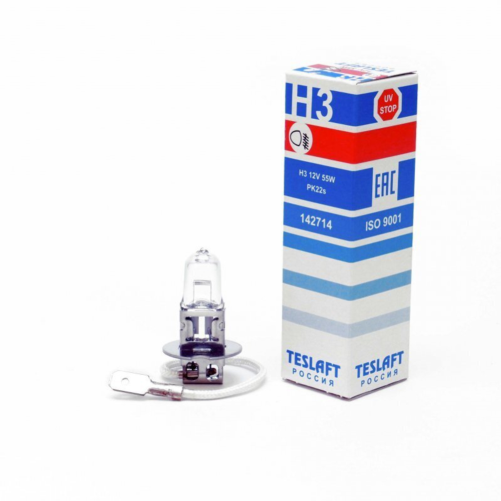 Лампа H3 55W 12V стандарт   142714 TESLAF   1 штука