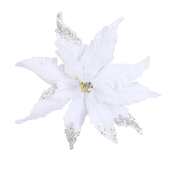 Пуасентия на клипсе 24х28см House of Seasons белая