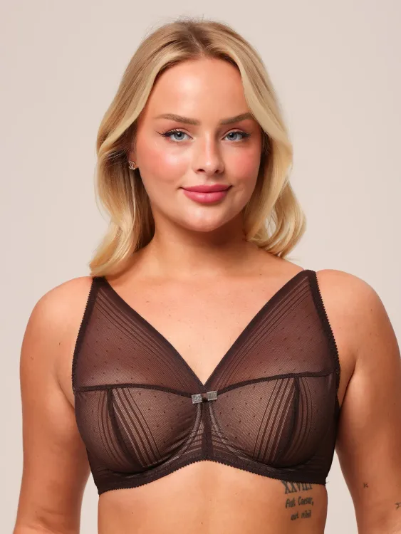 Бюстгальтер Zebra бралетт мягкая чаша на каркасах (шоколад)
