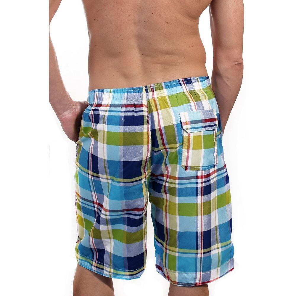 Мужские шорты пляжные клетчатые ABERCROMBIE&FITCH 52813